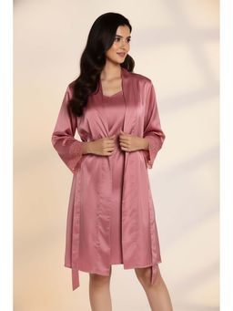 Zivame - Satin Sleep Robe Set - Rosette