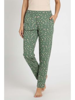 Zivame - Knit Cotton Sleep Pyjama - Twist of Lime