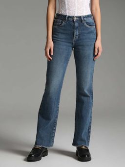 U.S. POLO ASSN. - Blue High Rise Straight Jeans