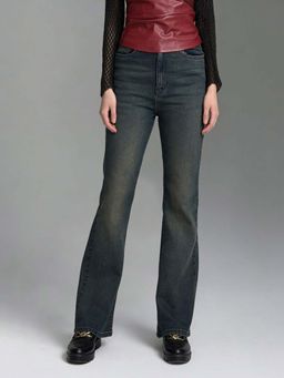 U.S. POLO ASSN. - Blue Ultra-High Rise Straight Jeans