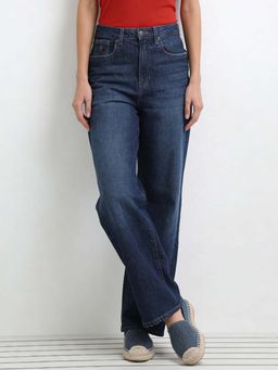 U.S. POLO ASSN. - Blue High Rise Straight Fit Jeans