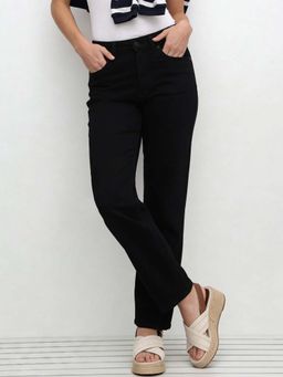 U.S. POLO ASSN. - Black High Rise Straight Fit Jeans