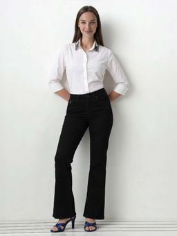 U.S. POLO ASSN. - Black High Rise Bootcut Fit Jeans