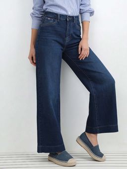 U.S. POLO ASSN. - Blue High Rise Wide Leg Fit Jeans