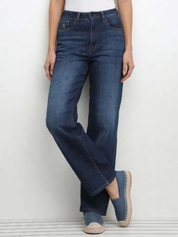 U.S. POLO ASSN. - Blue High Rise Straight Fit Jeans