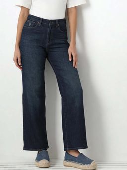 U.S. POLO ASSN. - Blue High Rise Straight Fit Jeans