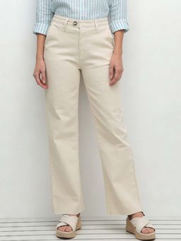U.S. POLO ASSN. - Beige Mid Rise Straight Fit Jeans