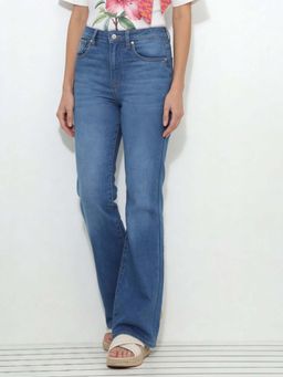 U.S. POLO ASSN. - Blue High Rise Straight Fit Jeans