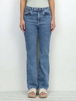 U.S. POLO ASSN. - Blue High Rise Straight Fit Jeans