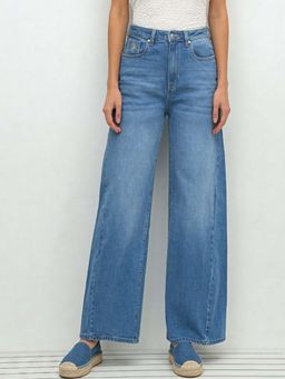 U.S. POLO ASSN. - Blue High Rise Baggy Fit Jeans