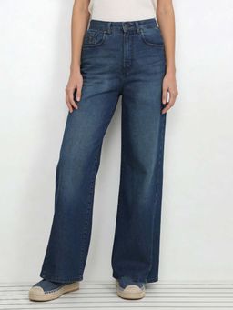 U.S. POLO ASSN. - Blue High Rise Baggy Fit Jeans