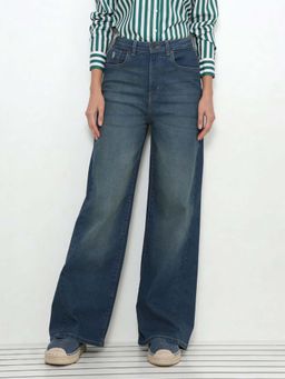 U.S. POLO ASSN. - Blue High Rise Baggy Fit Jeans