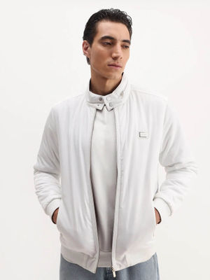 Buy Rare Rabbit White Polyester Full Sleeve Reversible Jacket (XS) Online