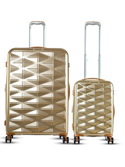 it luggage - Certify Gold Set of 2 28-20 Inches Expandable Hardsided TSA Luggage Trolley