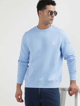 Tommy Hilfiger - Monogram Solid Blue Sweatshirt