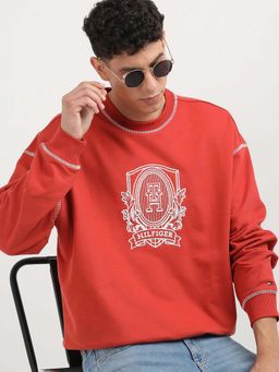 Tommy Hilfiger - Red Heraldic Crest Sweatshirt