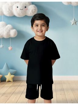 Nusyl - Boy Black Solid Co-Ord Set