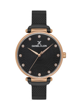 Daniel Klein - Black Color MESH BAND Watch for Women DK.1.13188-5