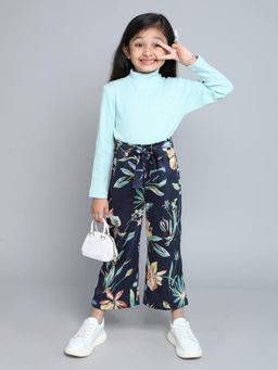 Taffy - High Neck Full Sleeve Top with Printed Pant (Set of 2)