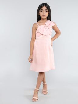 Taffy - Organza Bow Detail Singlet Party Dress