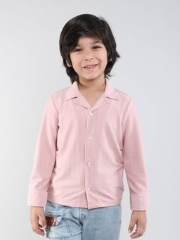 Taffy - Pink Texture Button Up Shirt