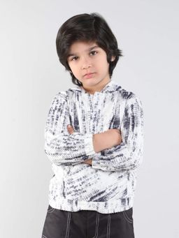 Taffy - Abstract Printed Full Sleeves Pocket Hoodie