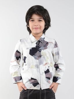 Taffy - Abstract Printed Full Sleeves Jacket