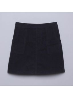 Taffy - Corduroy Knee Length A-Line Skirt