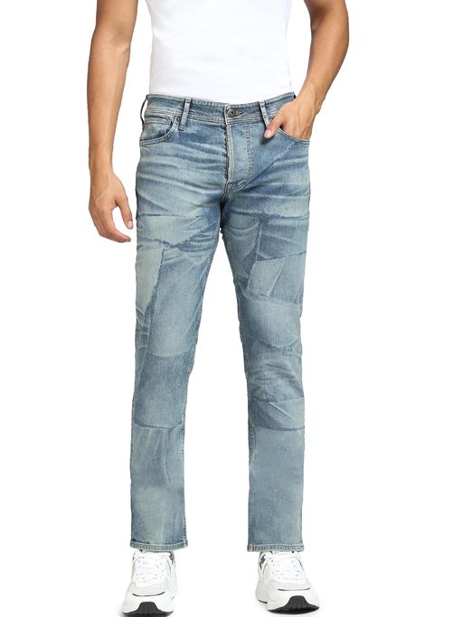 Jack & Jones Blue Low Rise Glenn Slim Fit Jeans