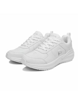 DNINE - White Pu Round Toe Eva Pair Of Sneakers