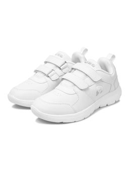 DNINE - White Pu Round Toe Eva Pair Of Sneakers