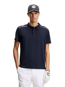 J.Lindeberg - Men's Navy Blue Lionel Golf Polo T-Shirt