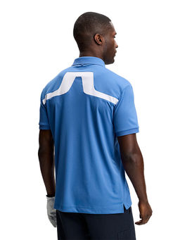 J.Lindeberg - Men's Blue Kv Golf Polo T-Shirt