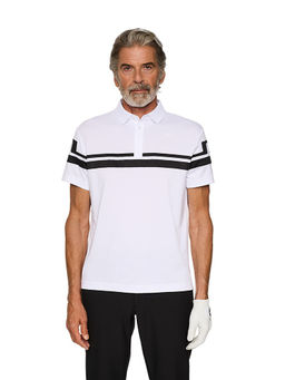 J.Lindeberg - Men's White Mads Golf Polo T-Shirt