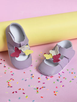 Mi Arcus - Baby Girl Booties- Purple