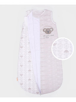 Mi Arcus - Printed 100% Cotton Sleeping Bag for Baby's Comfortable Sleep- White