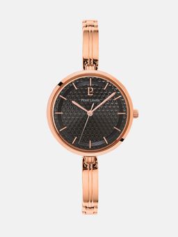 Pierre Lannier - Pretty Women Quartz Black Dial Analog Stainless Steel Watch 048M938