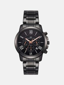 Darren Clark - Men Quartz Black Dial Multi-Function Metal Watch 1009F-M0404