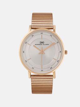 Darren Clark - Men Quartz White Dial Analog Mesh Watch 1013C-E0303