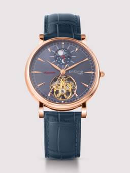 Britime - Jupiter Men Automatic Blue Dial Analog Leather Watch 127-L30507