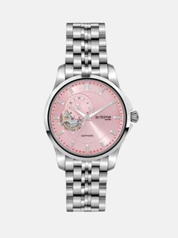 Britime - Men Automatic Pink Dial Analog Metal Watch 166-M11001