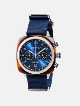Briston - Men Quartz Navy Blue Dial Analog Nato Watch 17142.Sa.Ts.9.Nnb