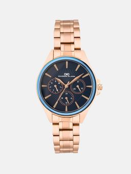 Darren Clark - Women Quartz Blue Dial Analog Metal Watch 2010G-M0305