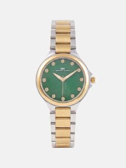 Darren Clark - Women Quartz Green Dial Analog Metal Watch 2014D-M1214