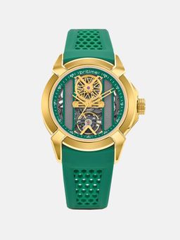 Britime - Quantum Men Automatic Green Dial Analog Silicone Watch 395-P21412
