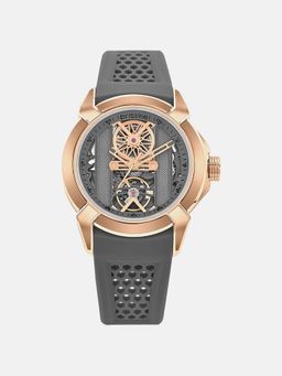 Britime - Quantum Men Automatic Grey Dial Analog Silicone Watch 395-P31509