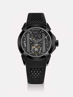 Britime - Quantum Men Automatic Black Dial Analog Silicone Watch 395-P81506