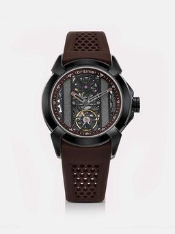 Britime - Quantum Men Automatic Maroon Dial Analog Silicone Watch 395-P81515