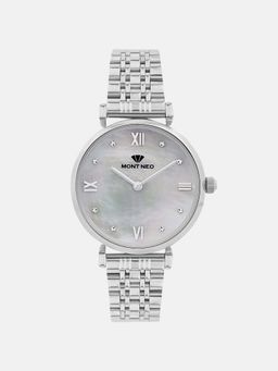 Mont Neo - Women Quartz White Dial Analog Stainless Steel Watch 4516B-M1101