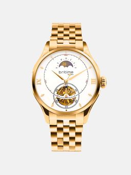 Britime - Men Automatic White Dial Analog Metal Watch 479-M30203